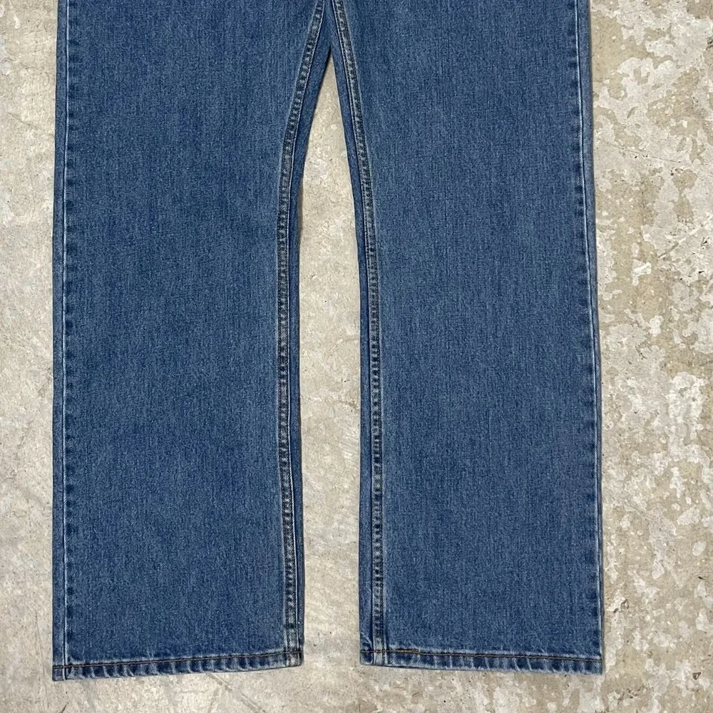 Levis Jeans Mens 38x32 Blue Pants 505 Straight Mid Rise‎ Denim Cotton Workwear